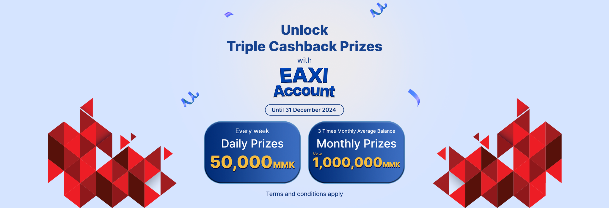 Unlock Triple Cashback Prizes with Eaxi Accounts