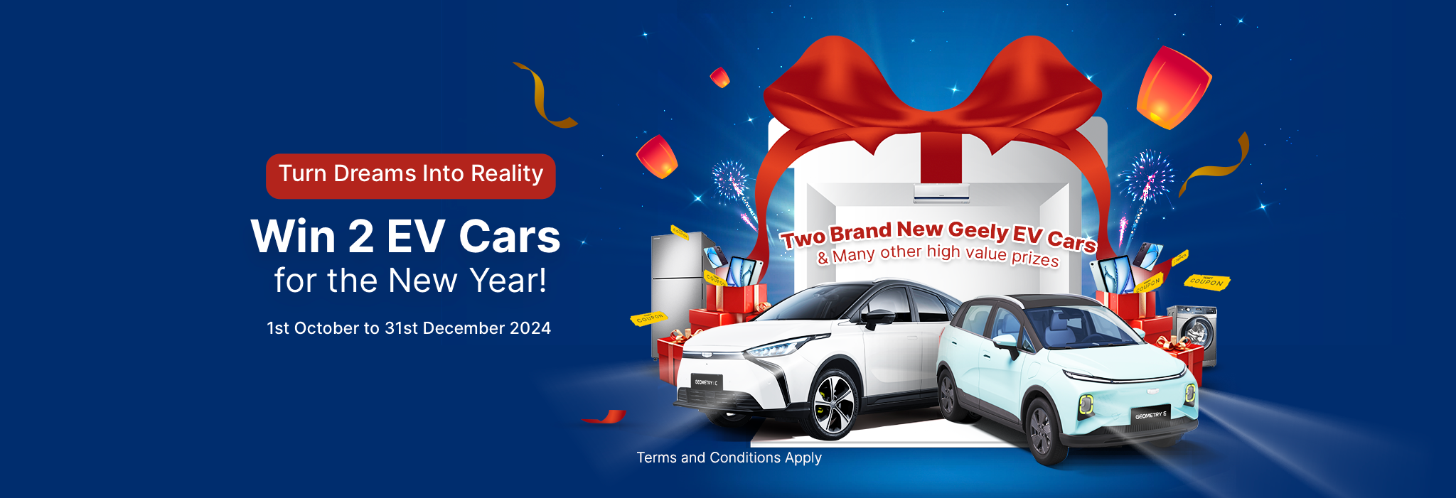 Win 2 EV Cars for the New Year